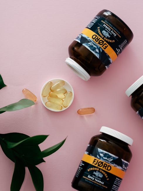 Fjord brand Omega 3 supplements and vitamins
