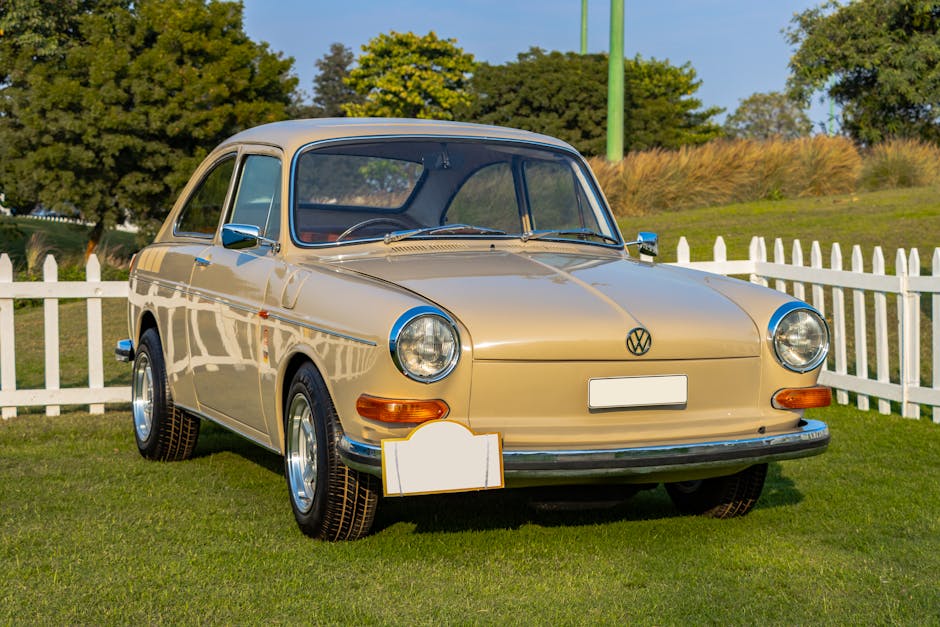 Classic vintage VW car representing timeless health and maintenance