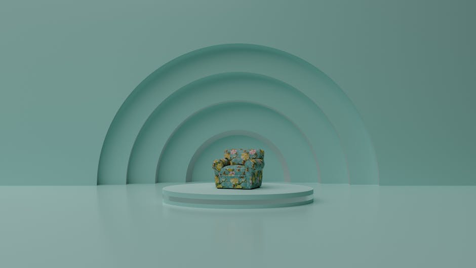 Minimalist green room with chair representing focus and recovery